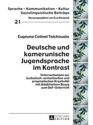 cover image of Deutsche und kamerunische Jugendsprache im Kontrast